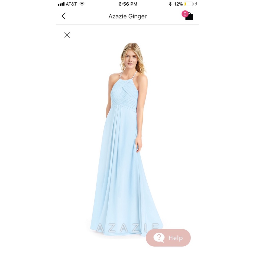 Azazie Ginger Sky Blue | Bridesmaid Dress